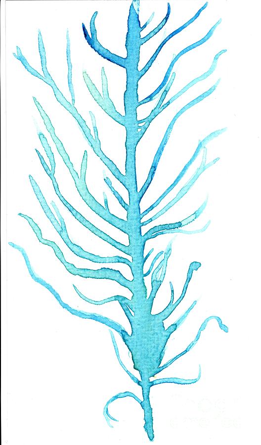 Blue blood tree Painting by Bentley Davis