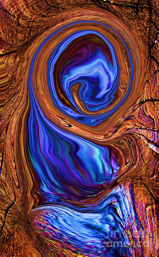 Blue Blur Metal Digital Art by Tammie Sisneros - Fine Art America