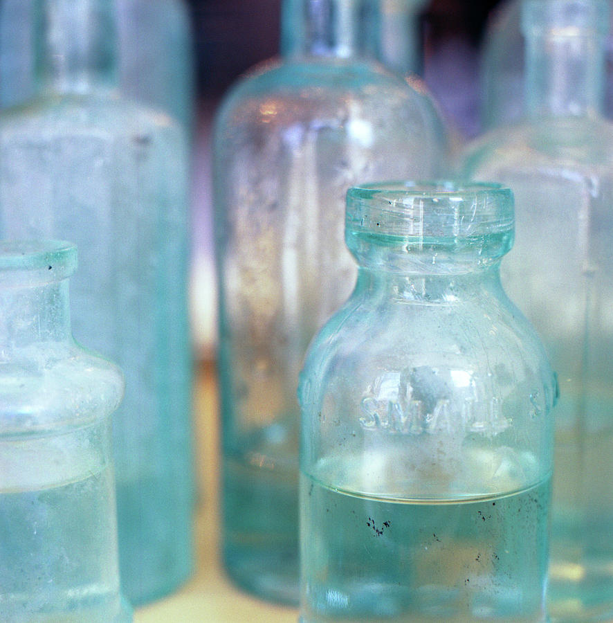 Blue Bottles Photograph by Nickleen Mosher
