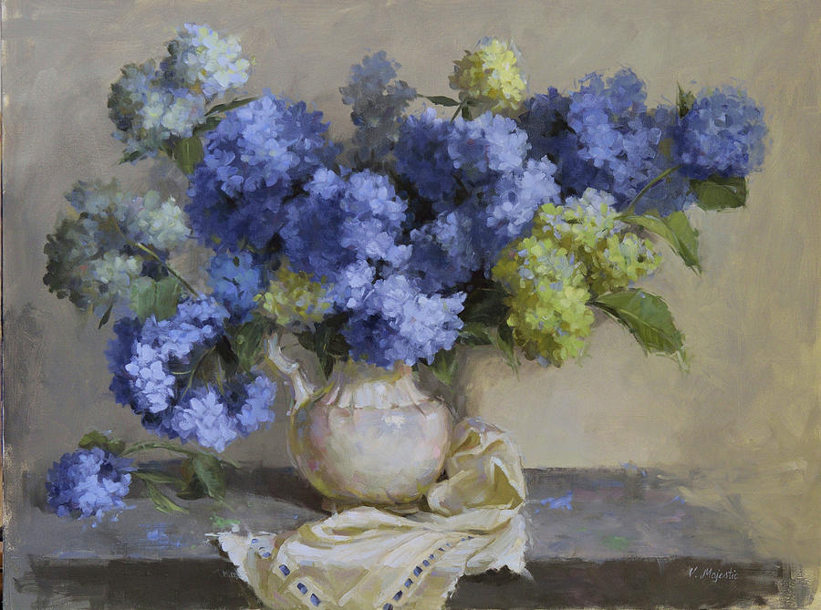 Blue Bounty  Painting by Viktoria K Majestic