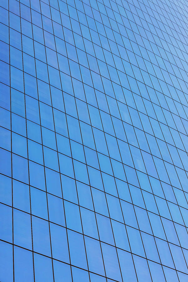 Blue Building Abstract Photograph by Brian Knott Photography - Fine Art