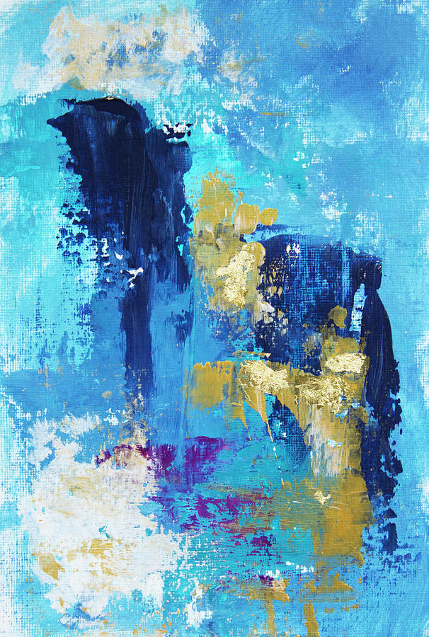 Blue Canyon Painting by Linh Nguyen-Ng