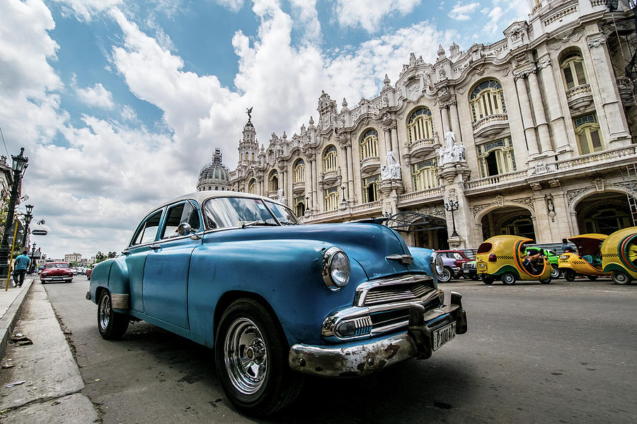Blue Chevrolet, Havana. Cuba Photograph by Lie Yim
