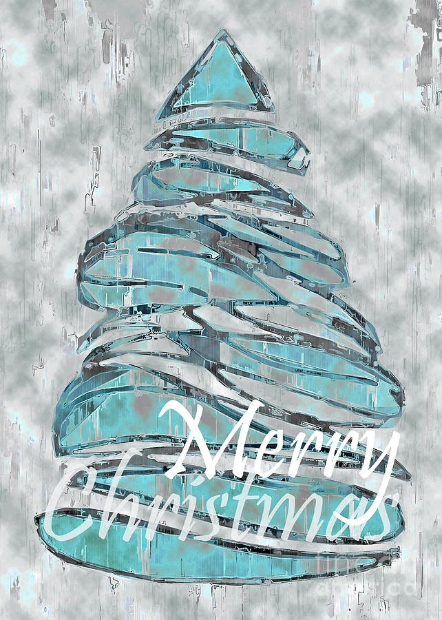 Blue Christmas, 5x7 Merry Christmas again by Banyan Ranch Studios Blue Christmas, 5x7 Merry Christmas again by Banyan Ranch Studios