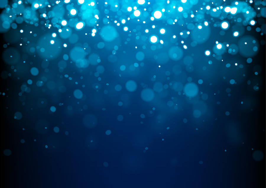 Blue Christmas abstract sparkles Drawing by Enjoynz
