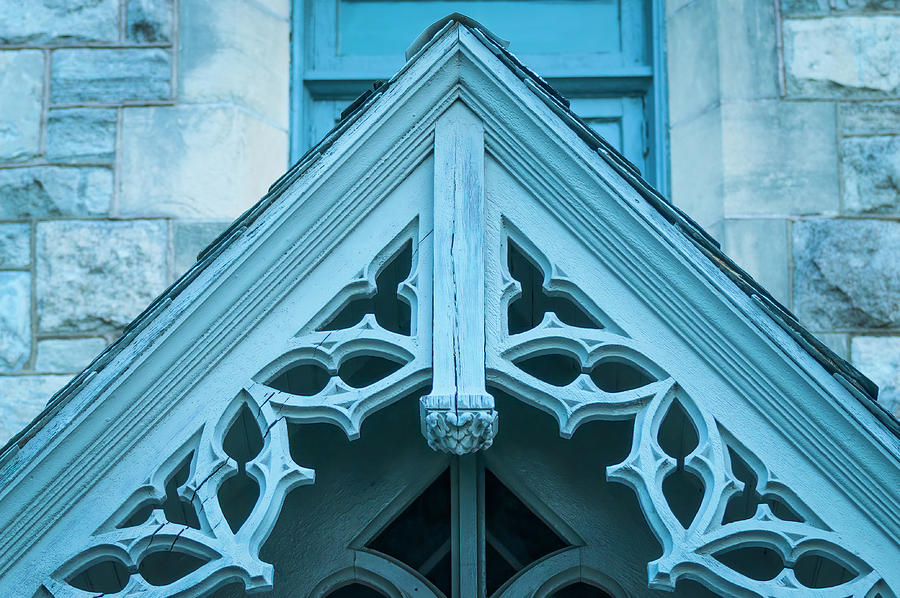Blue Church Detail Photograph by Ginger Stein