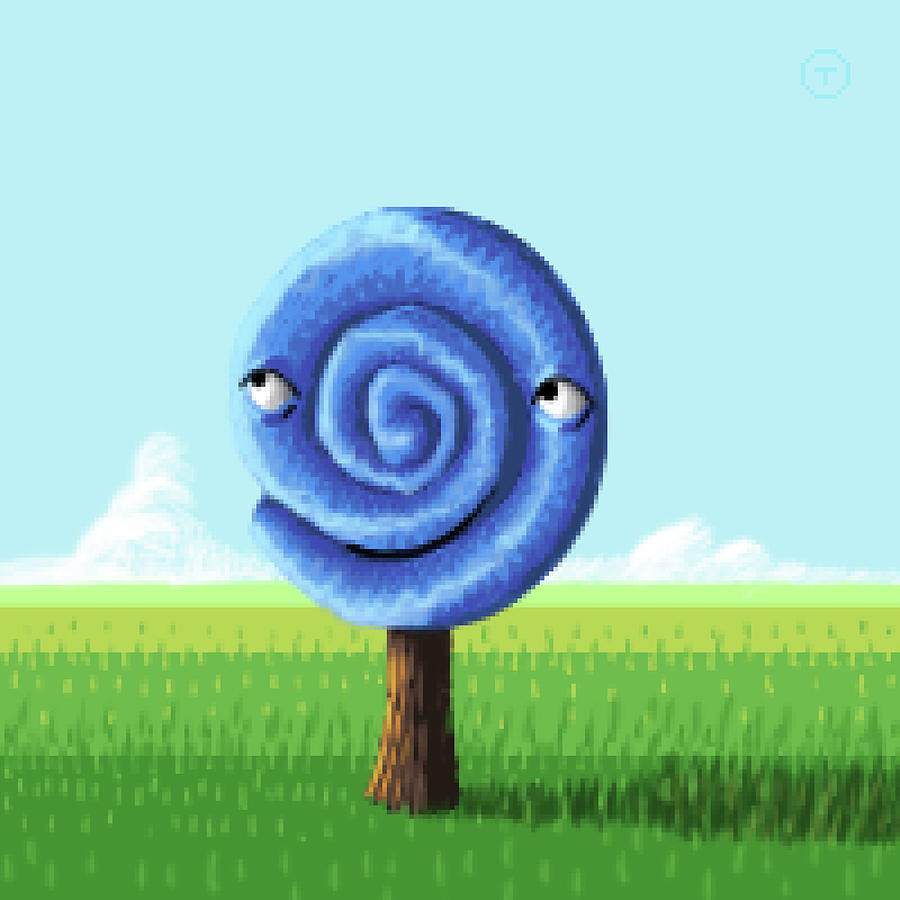 Blue Circle Tree by Thomas Olsen Blue Circle Tree by Thomas Olsen