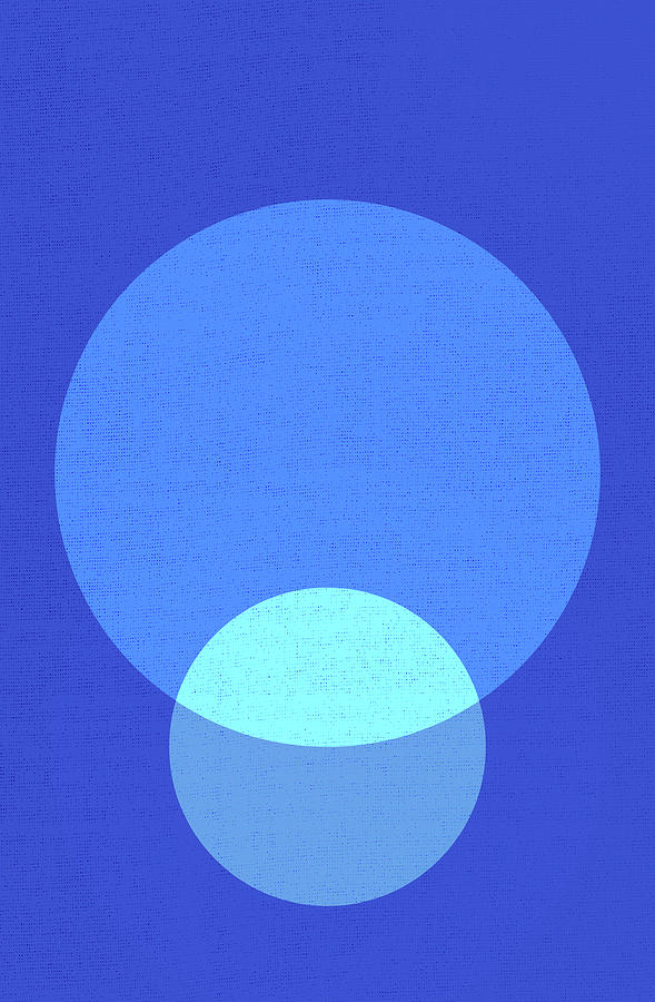 Blue Circles 2 Digital Art by Eena Bo