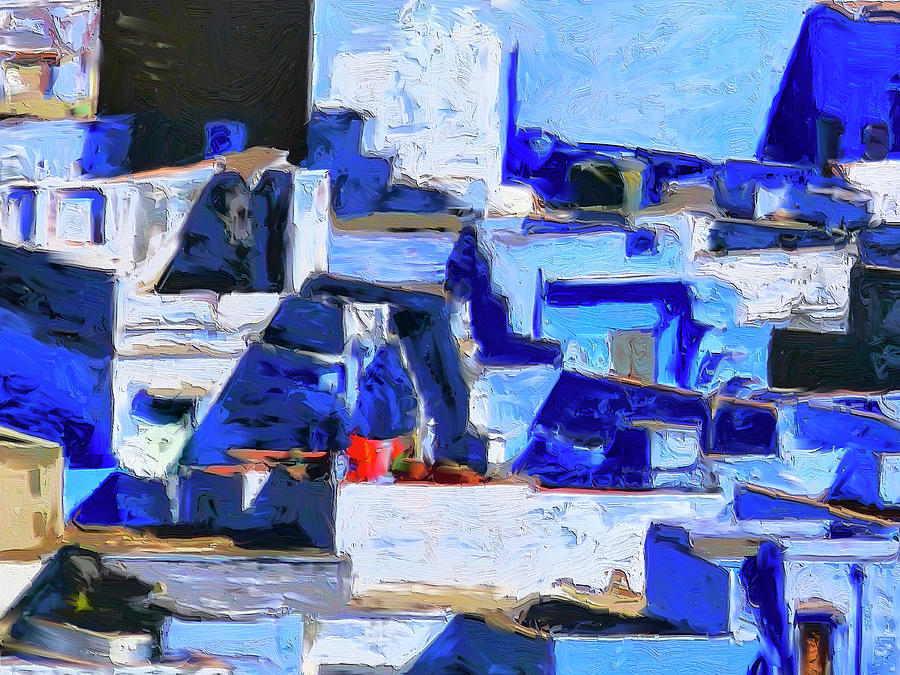 Blue City 1 Painting by Dominic Piperata