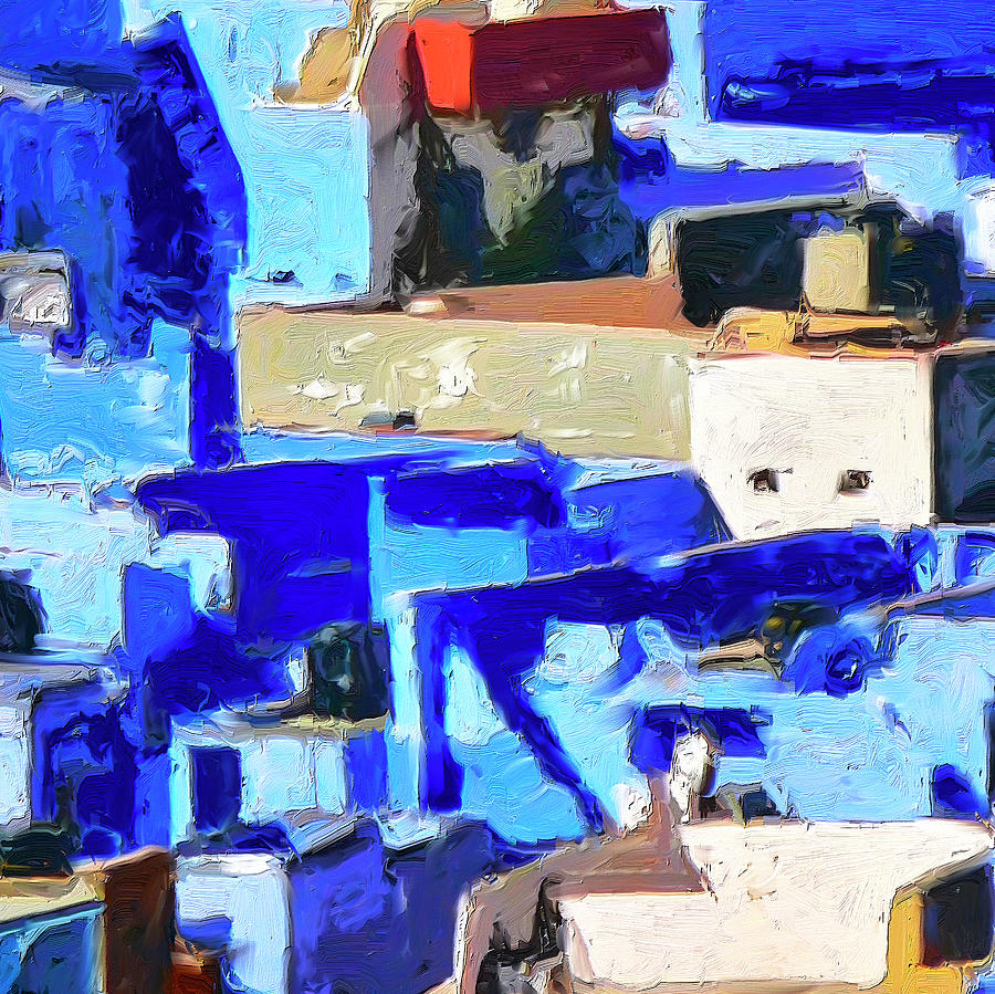 Blue City 2 Painting by Dominic Piperata