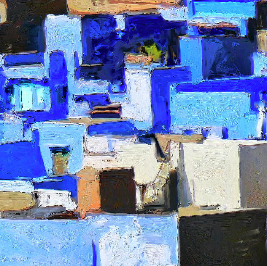 Blue City 3 Painting by Dominic Piperata