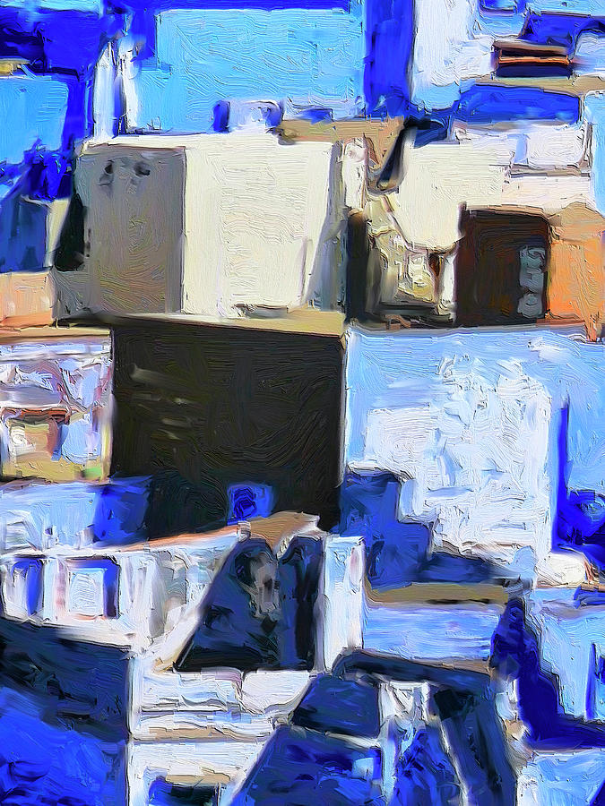 Blue City 5 Painting by Dominic Piperata