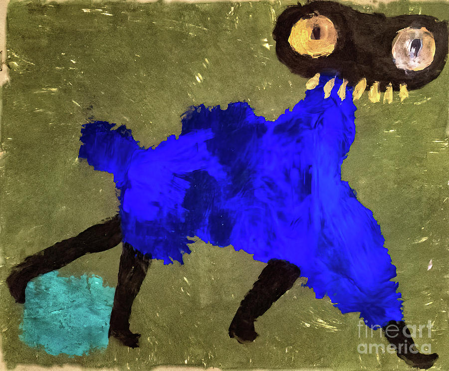 Blue Coat by Paul Klee 1940 Painting by Paul Klee