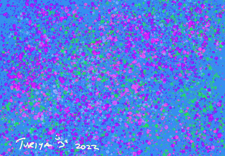 Blue Confetti  Digital Art by Greg Liotta