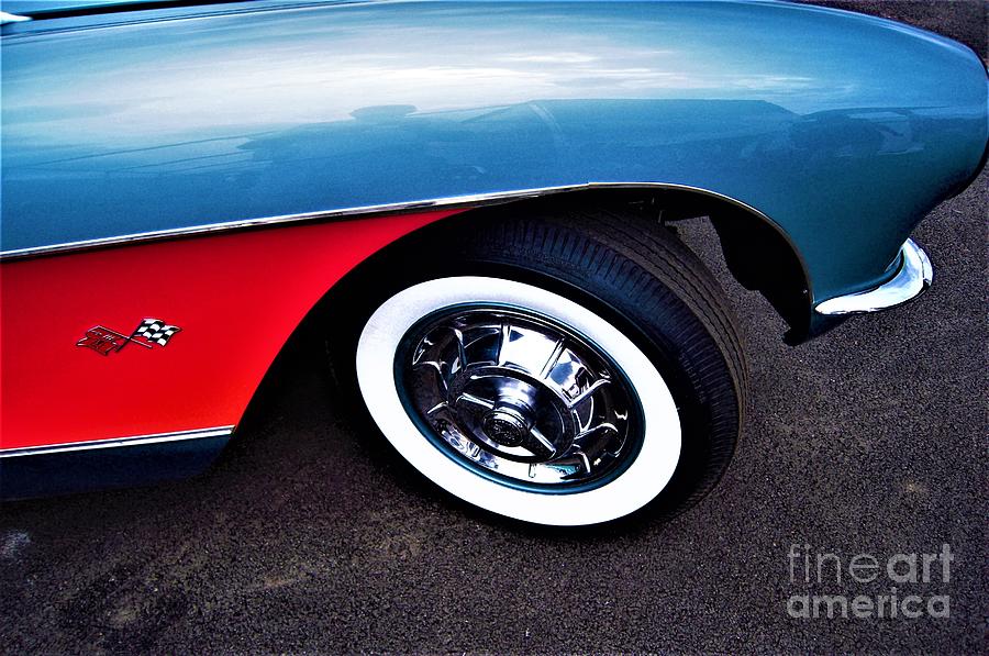 Blue Corvette with Red Photograph by Don Struke