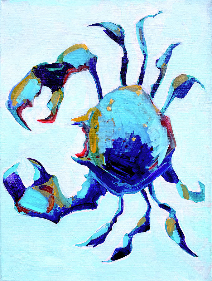 Blue Crab Painting by Michele Fritz