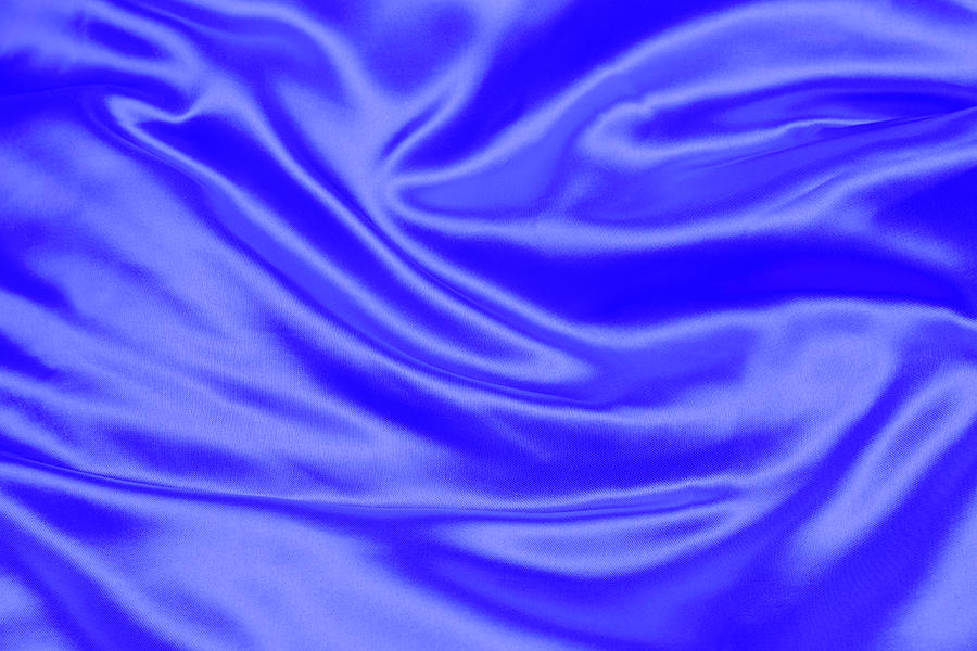Blue Crumpled Silk Fabric Relief by Mikhail Kokhanchikov