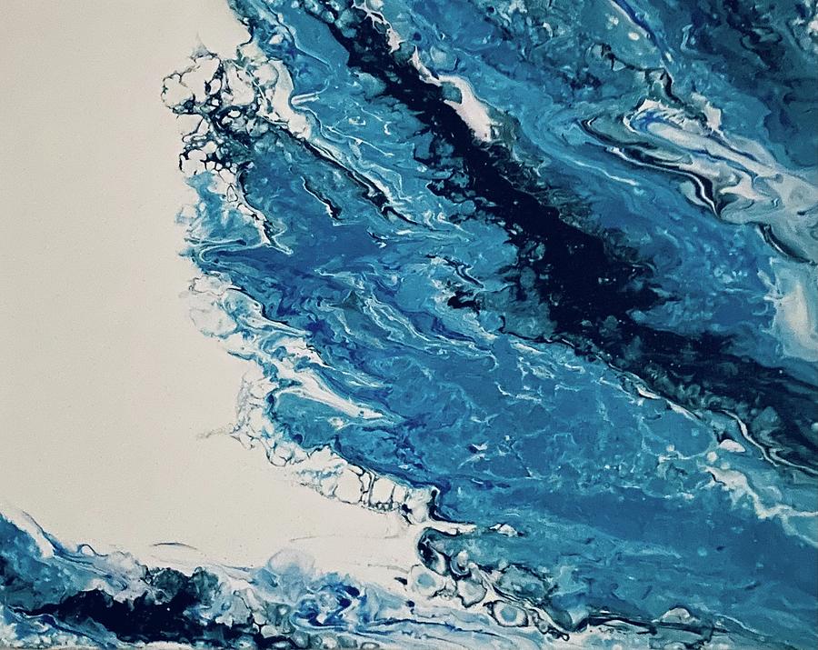 Blue Crush Painting by Robin Smith