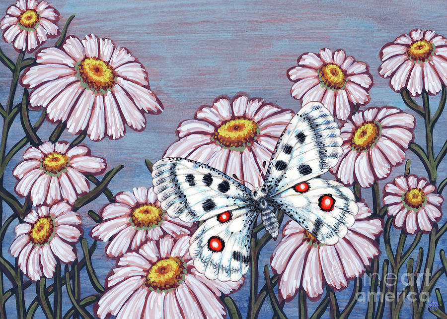 Blue Daisy Apollo Painting by Amy E Fraser