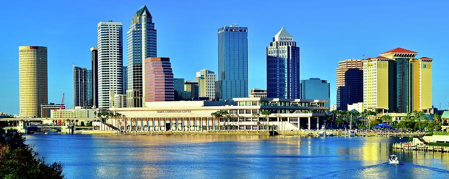 Blue Day Tampa Pano Photograph