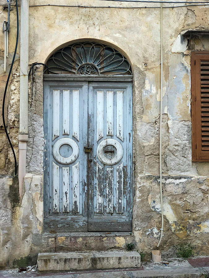 Blue Door in Terrasini Sicily Photograph by Georgia Clare