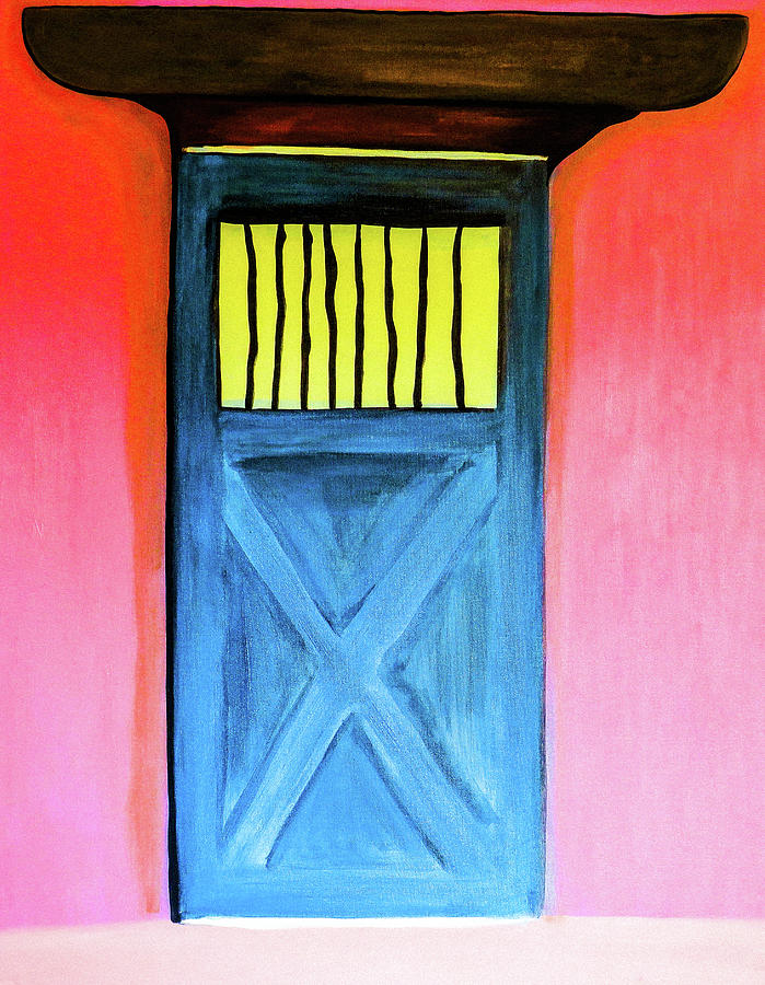 Blue Door No. 4 Painting by Ted Clifton