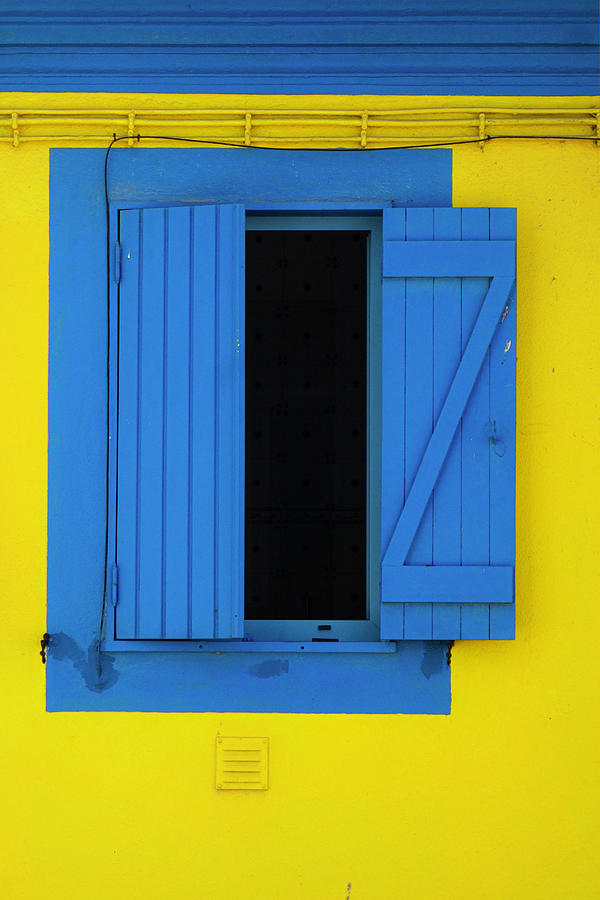 Blue Door with a Z Photograph by Matthew Bamberg