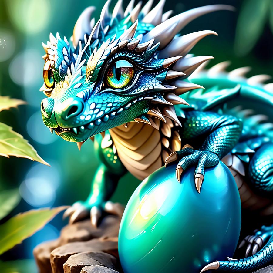 Blue Dragon 10 Ai Digital Art By Dreamz - - Fine Art America