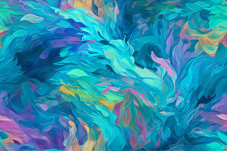 Blue Dragon Digital Art by Caito Junqueira