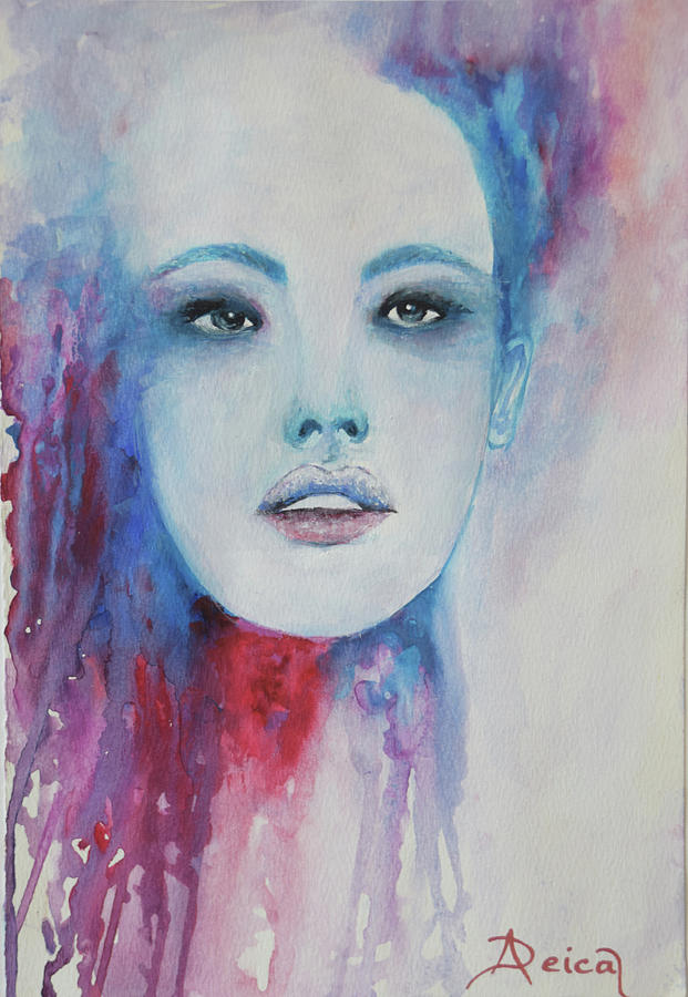 Blue Dream Painting by Alina Deica