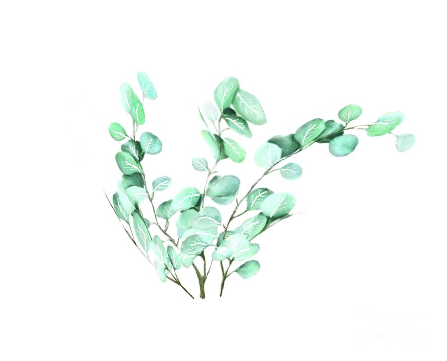 Blue Eucalyptus Pastel by Ana Borras