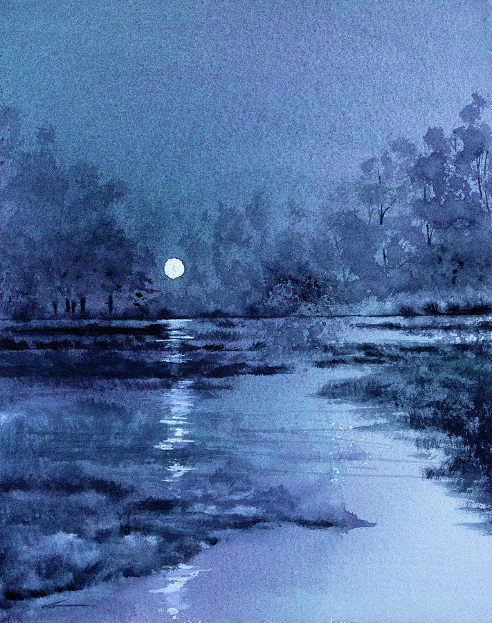 Blue Evening Painting