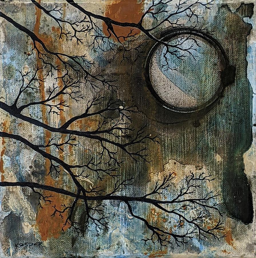 Blue Evening Painting by Sarah Kasper Blue Evening Painting by Sarah Kasper