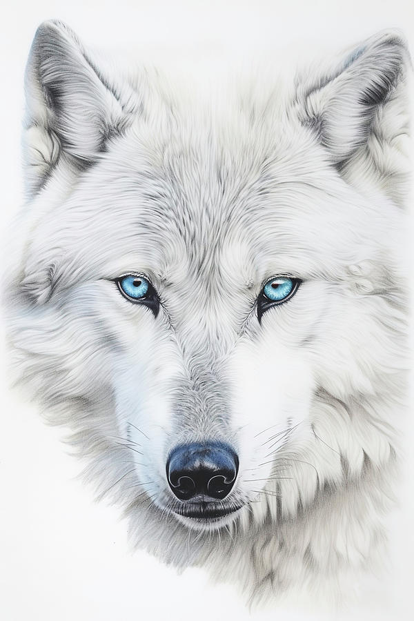 Blue Eyed Wolf Photograph by Athena Mckinzie