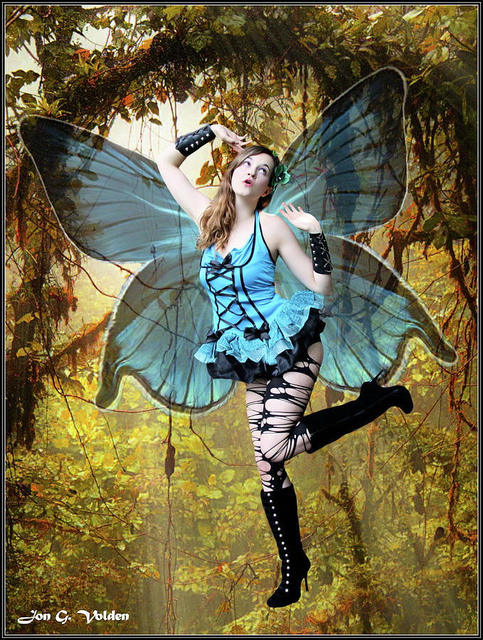 Blue Fairy Frolic Photograph by Jon Volden