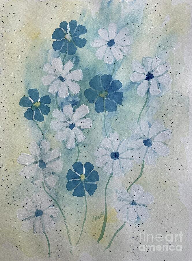 Flower Painting - Blue Fantasy by Pete Beck III