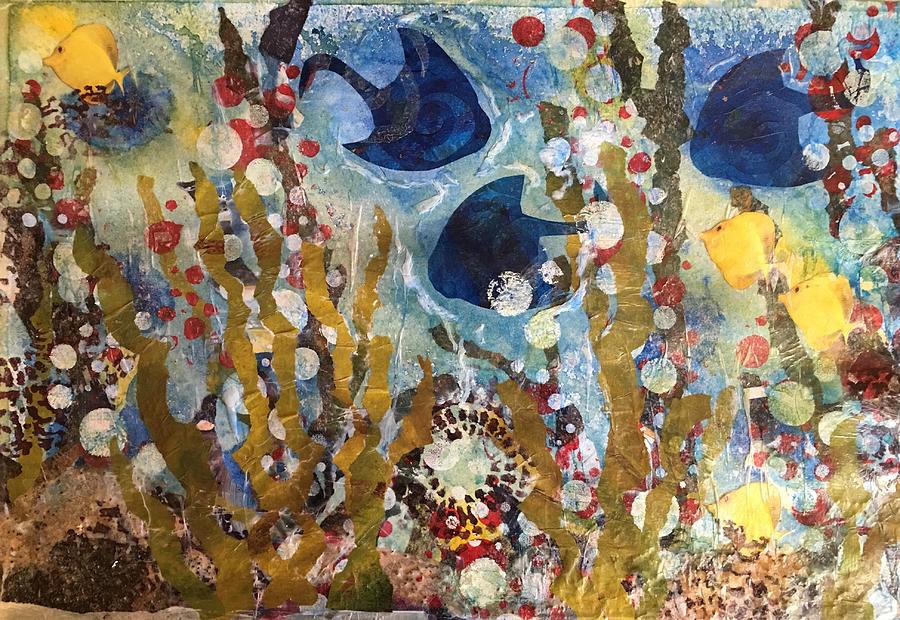 Blue Fish Mixed Media by Maggie Henry | Fine Art America