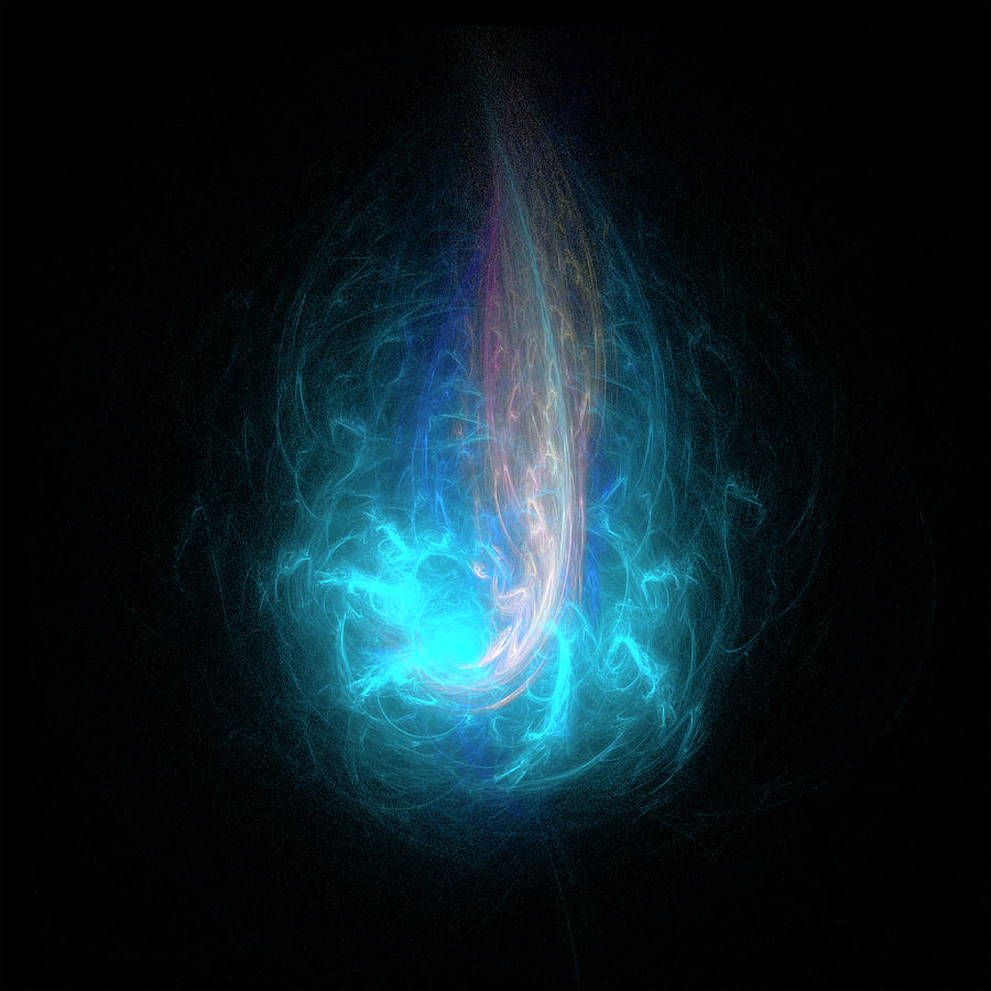 Blue Flame Digital Art by Rick Drent