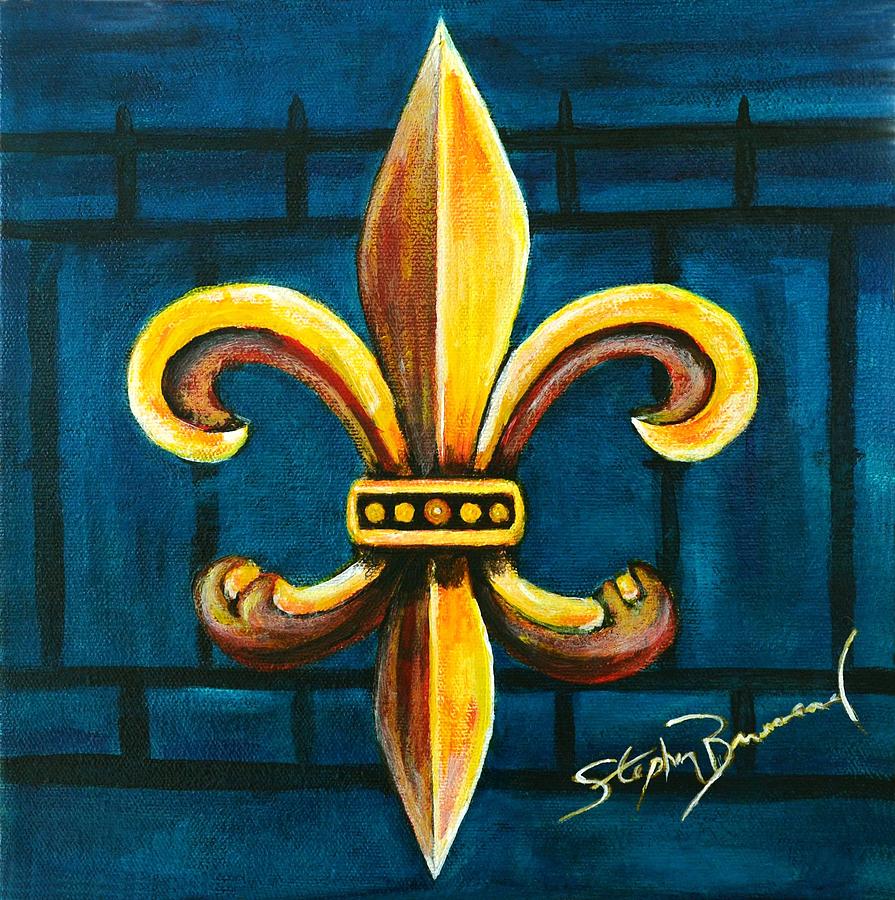 Fleur-De-Lis (Blue-3)