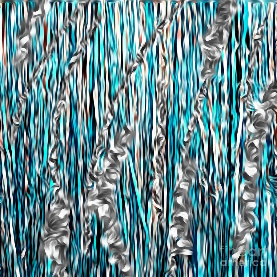 Blue Foil Digital Art by Gayle Price Thomas