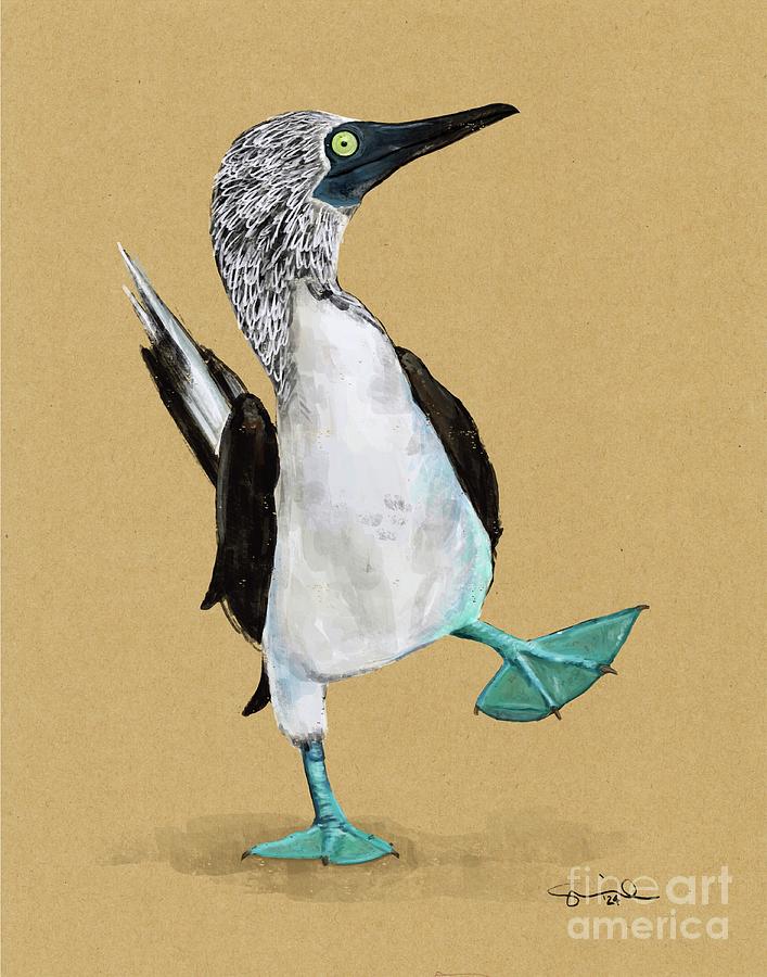 Blue Footed Booby Digital Art by Adrienne Smith - Fine Art America