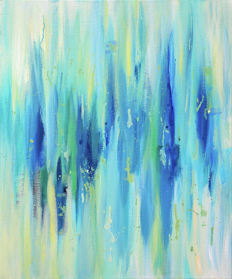 Blue Frequencies Painting by Maria Meester