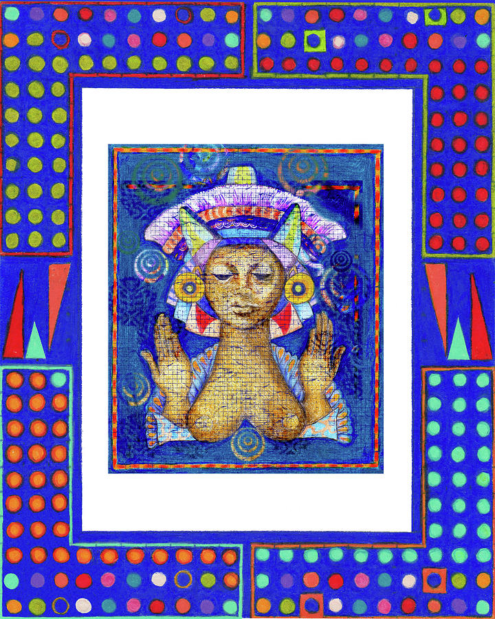 Blue Goddess Digital Art by Lorena Cassady