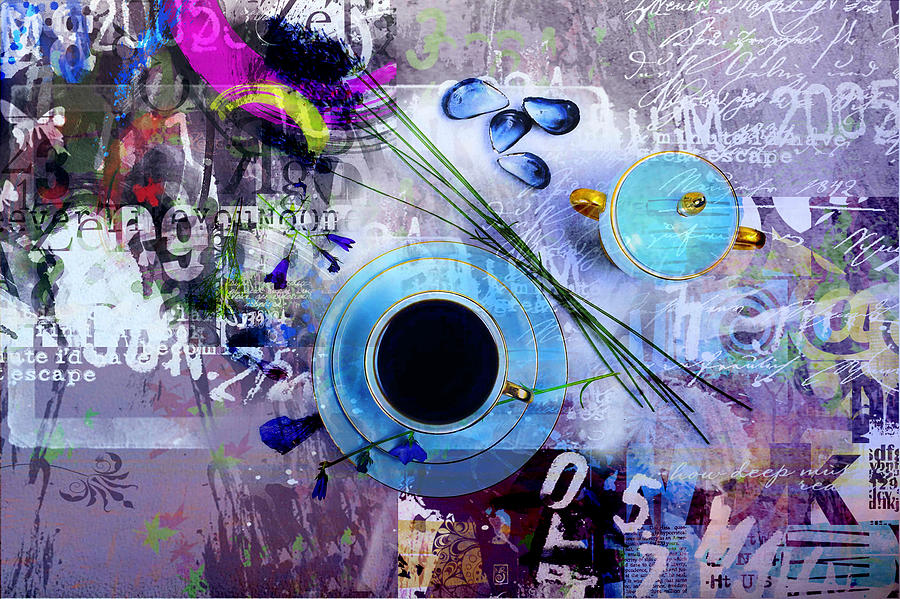 Blue Graffiti Photograph by Randi Grace Nilsberg Blue Graffiti Photograph by Randi Grace Nilsberg
