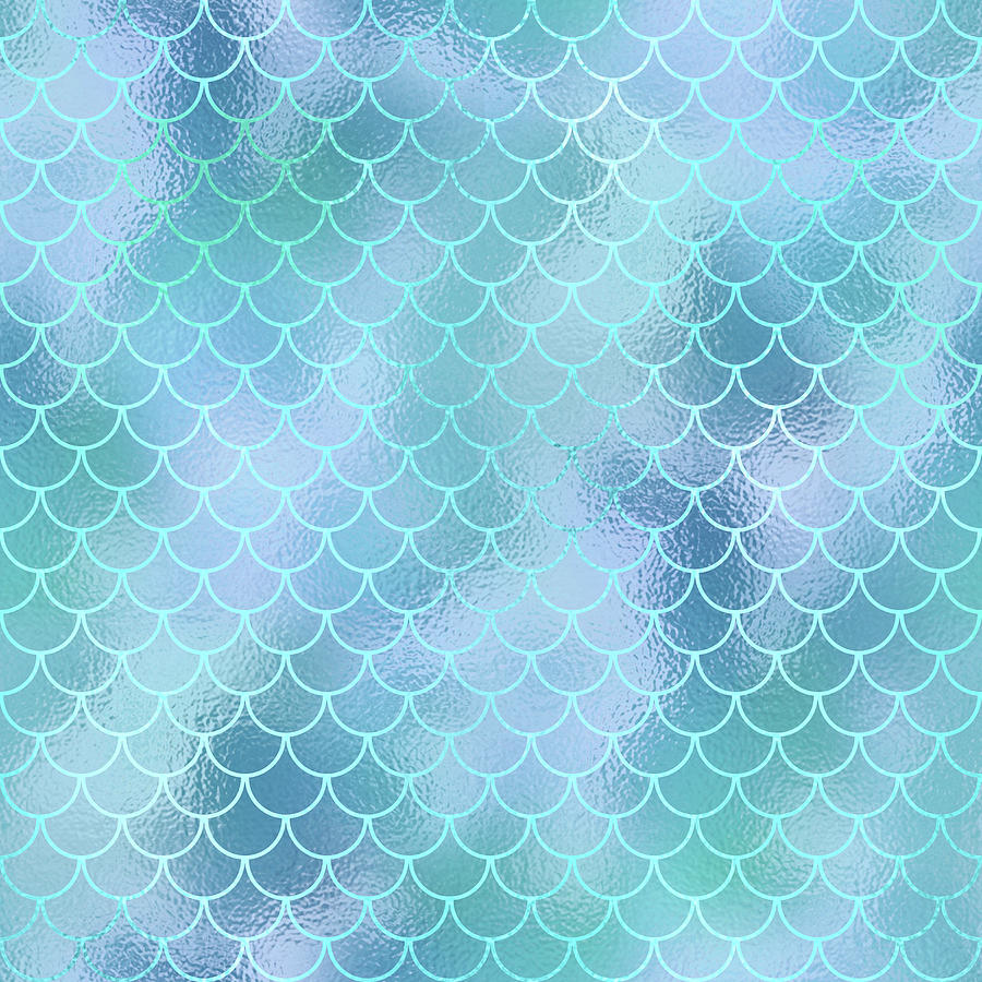 Blue Green Mermaid Scales Photograph by Carrie Ann Grippo-Pike