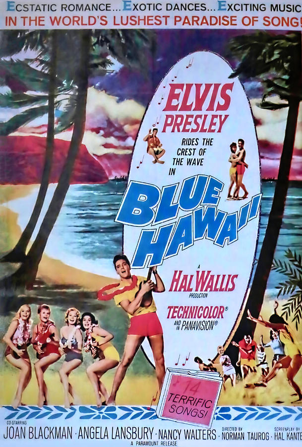 Blue Hawaii Movie Poster Photograph by Donna Kennedy
