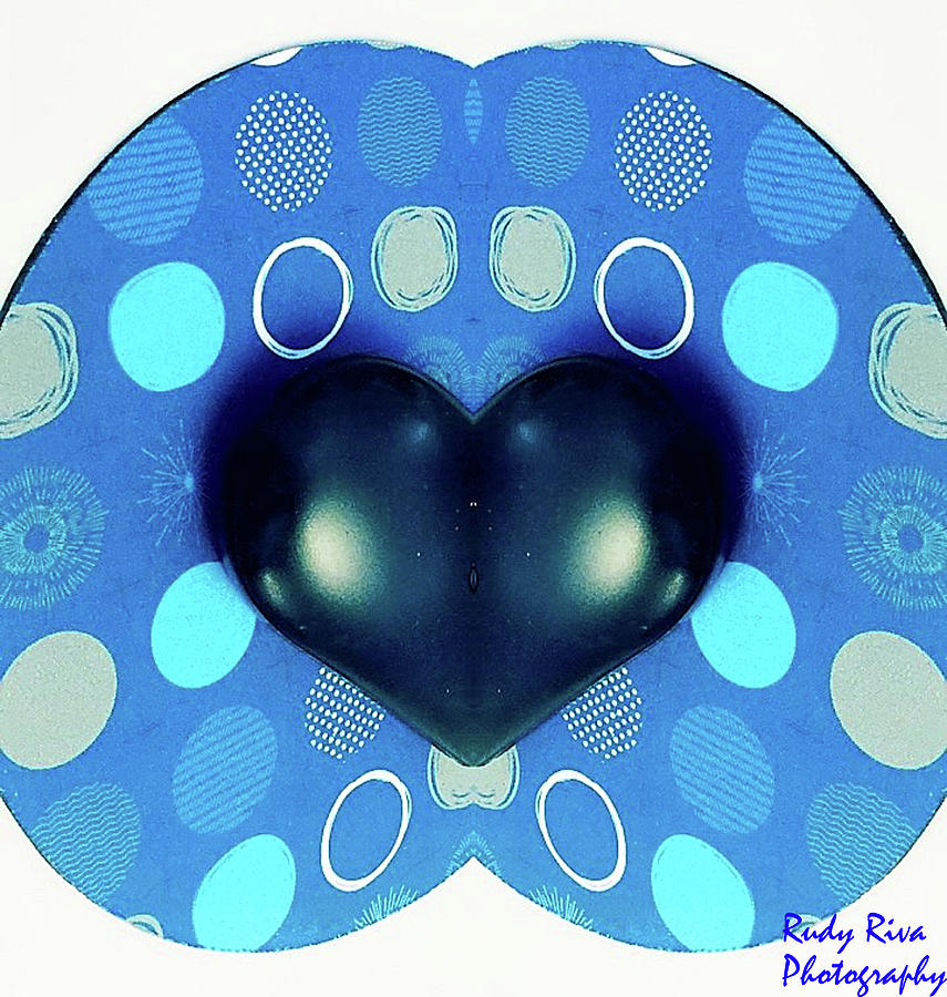 Blue Heart Photograph by Rudy Riva - Fine Art America