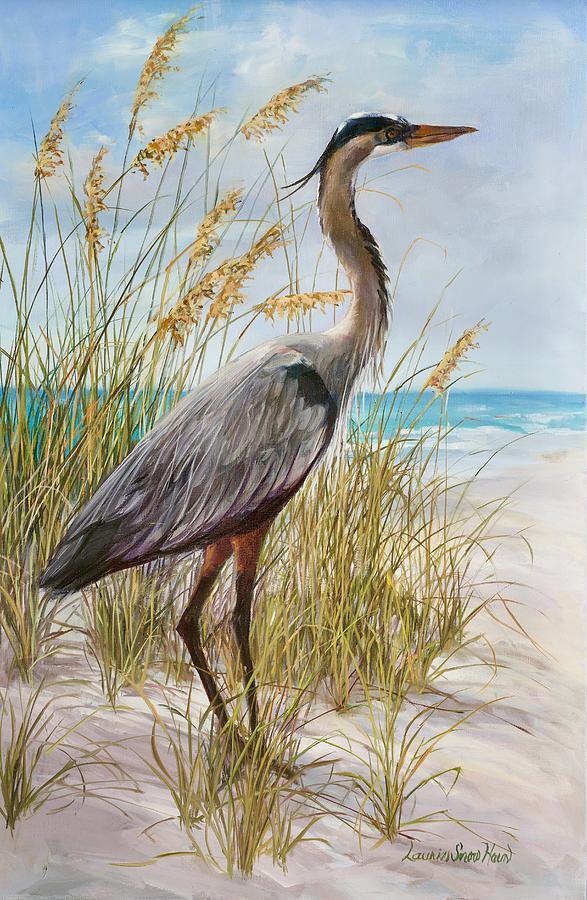 Wildlife Painting - Blue Heron II by Laurie Snow Hein