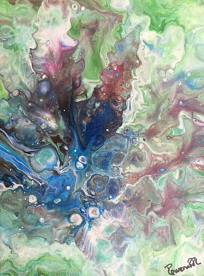 Blue Hibiscus Painting by Rowena Rizo-Patron