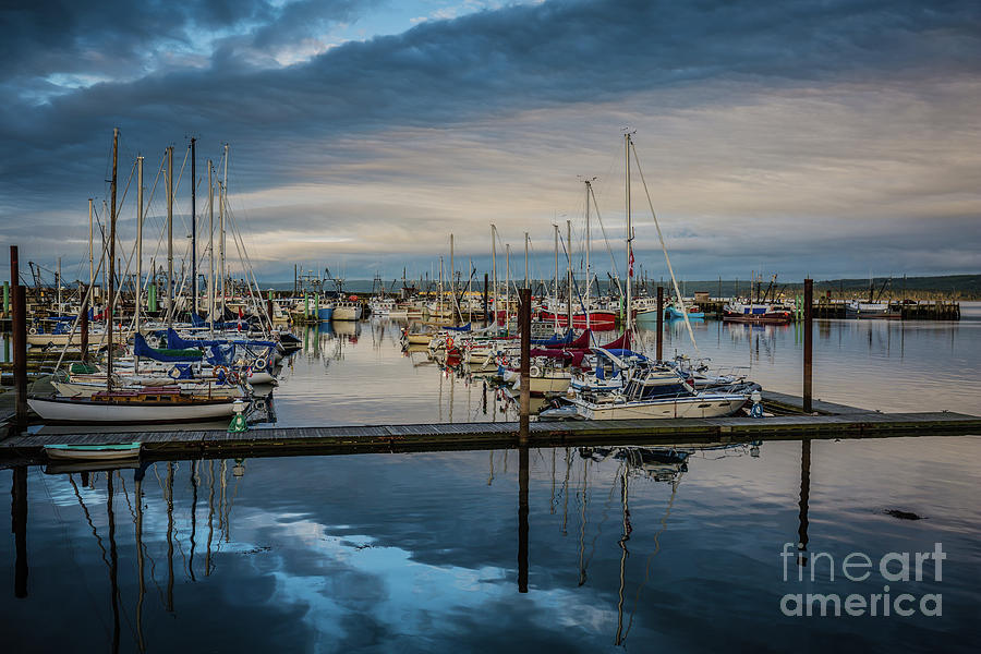 Blue Hour At Digby Harbor Photograph by Eva Lechner